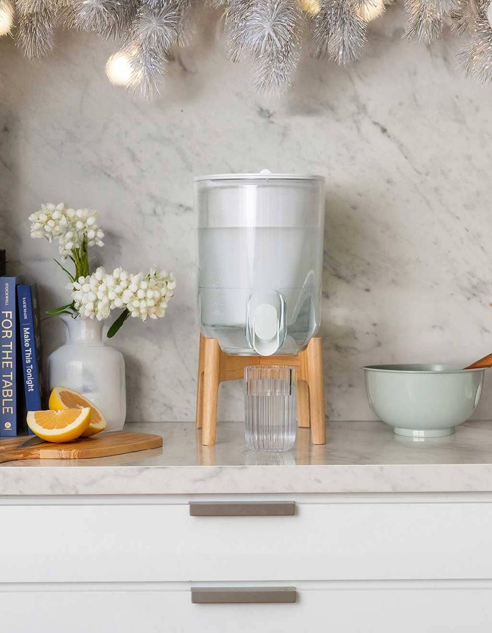 Lifestraw High-Capacity Dispenser + Wood Base