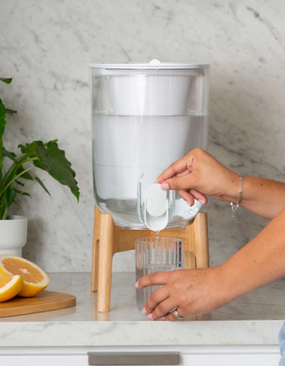 Lifestraw High-Capacity Dispenser + Wood Base