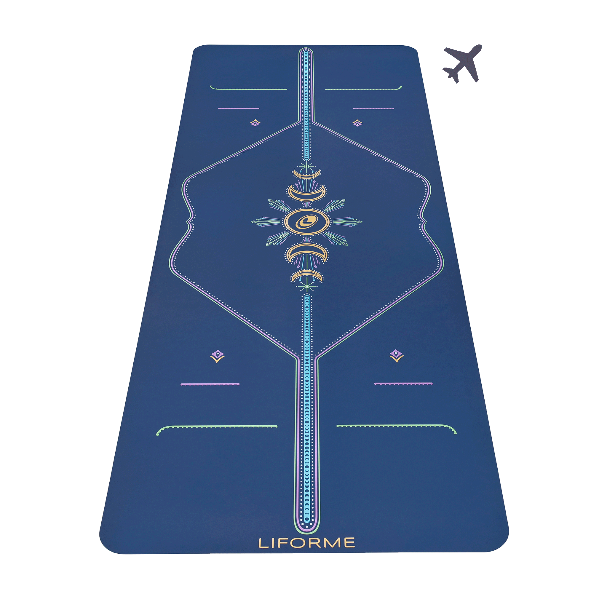 liforme Liforme Cosmic Moon Travel Yoga Mat