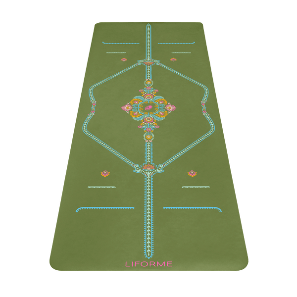 Liforme Liforme Mindful Garden Yoga Mat & Travel Mat Bundle