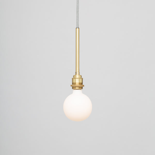 lights of london BRASS HANG STRAIGHT STEM WITH FABRIC CABLE