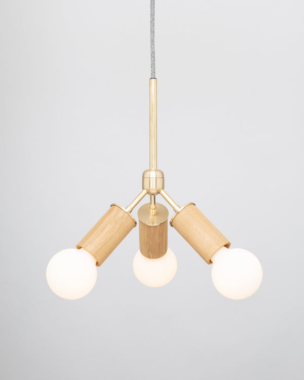 Lights Of London Drop 45 Triple Arm Pendant Tala Porcelain Ii