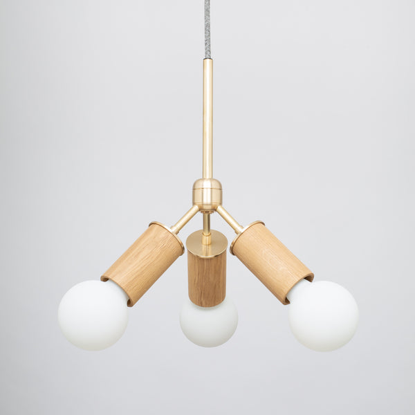 lights of london Drop 45 Triple Arm Pendant Tala Porcelain ii