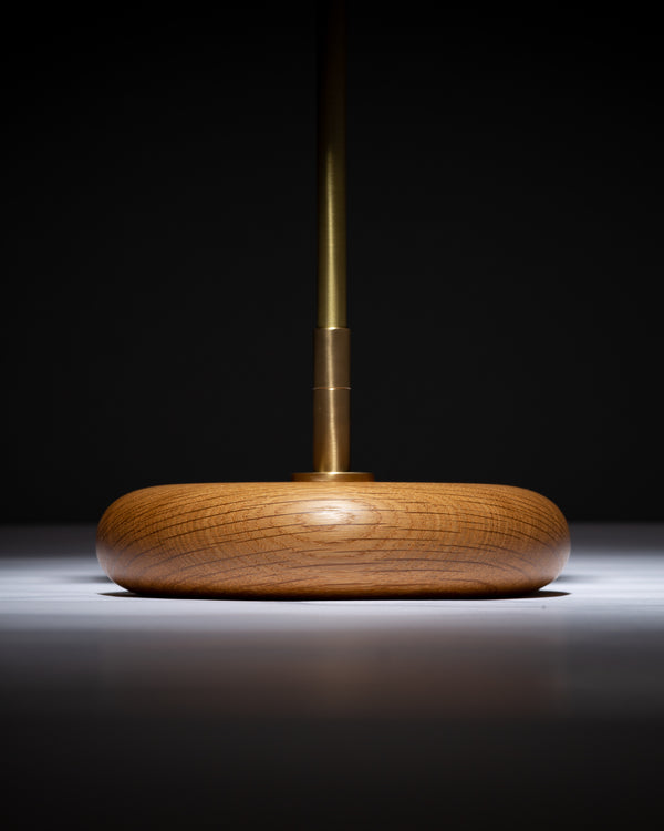 Lights Of London Globe Smoked Oak Pebble Table Lamp