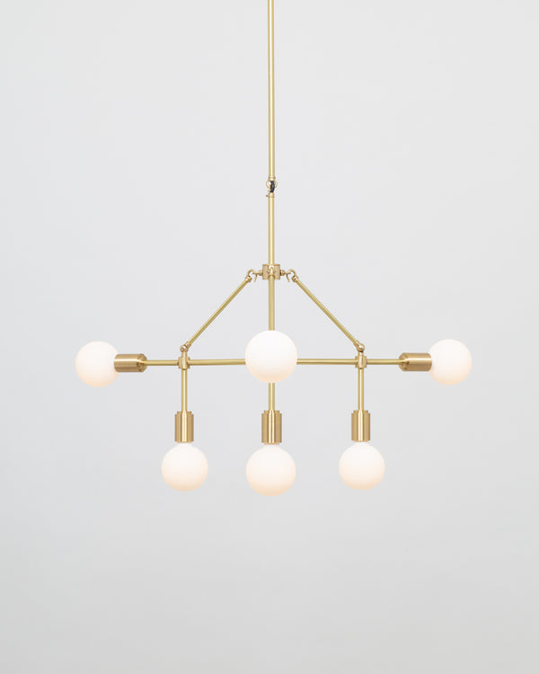 Lights Of London Three Arm Six Sphere Chandelier