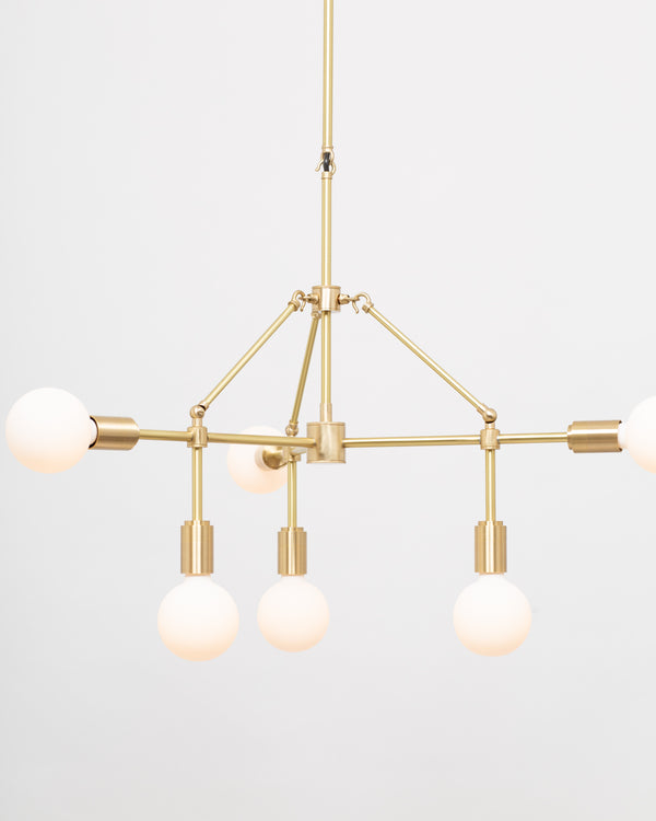 Lights Of London Three Arm Six Sphere Chandelier