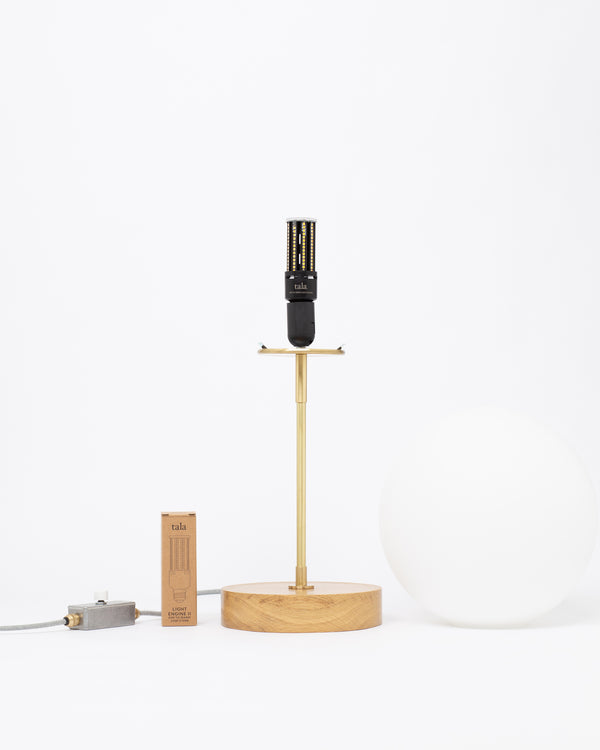 lights of london Matte Glass Globe Light Engine Dim To Warm Lamp