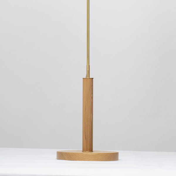 Lights Of London Matte Glass Sphere Light Engine Oak Floor Lamp