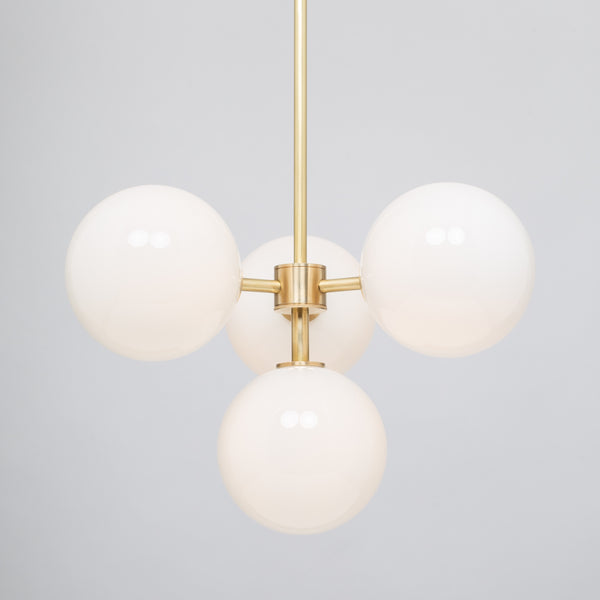 Lights Of London Soraya Four Opal Globe Cluster Pendant