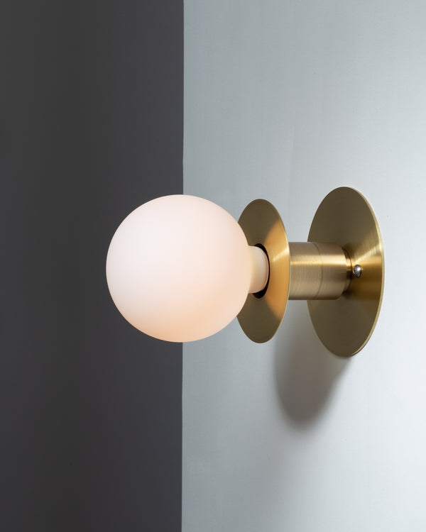 Lights Of London Sphere Disc Flush Mount Wall Sconce