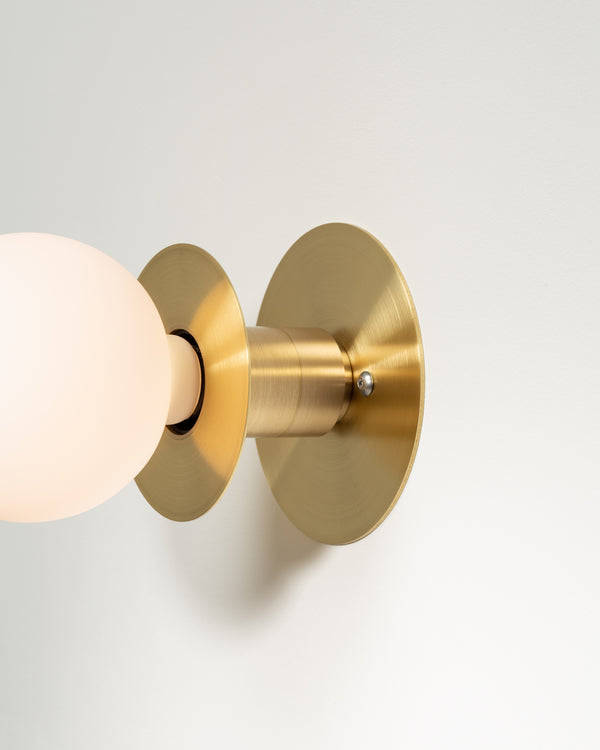 Lights Of London Sphere Disc Flush Mount Wall Sconce