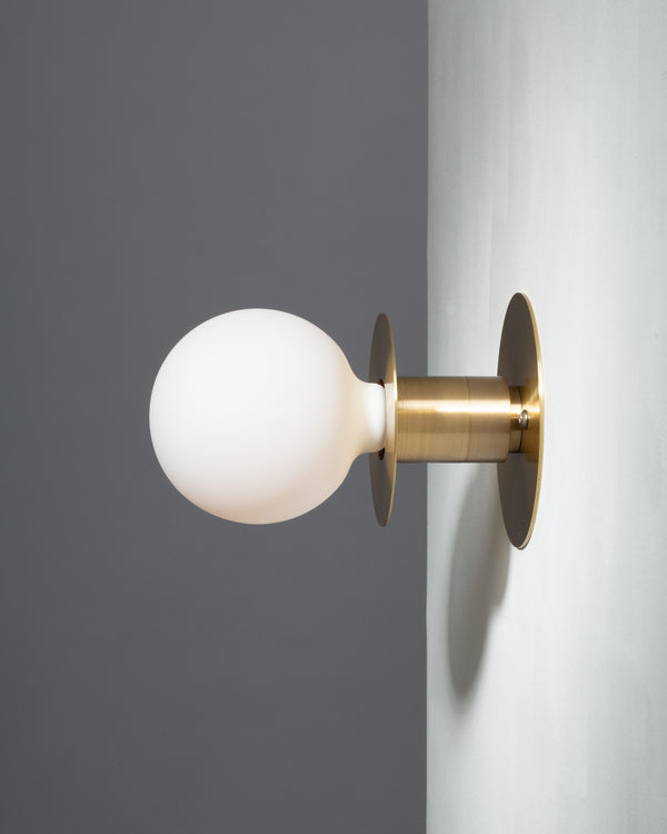 Lights Of London Sphere Disc Flush Mount Wall Sconce