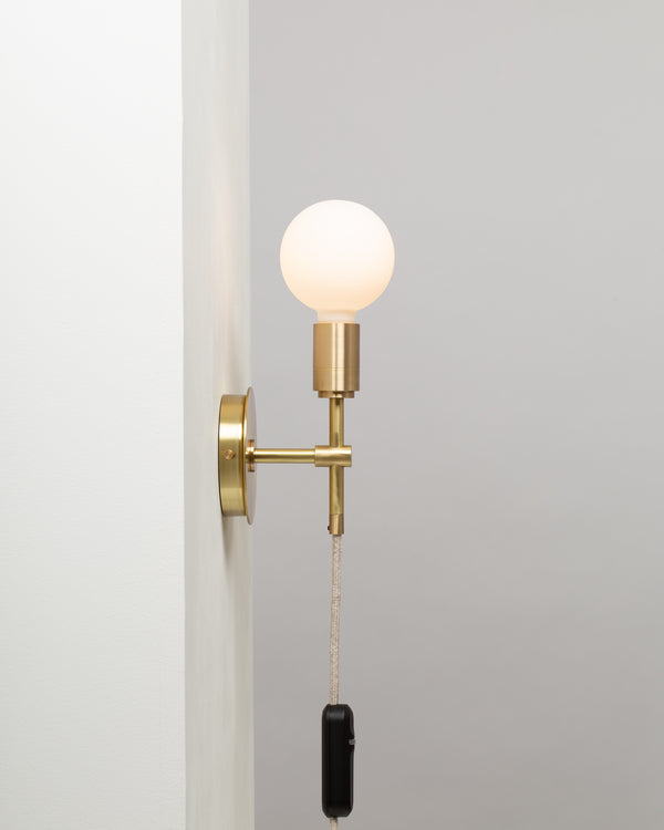 Lights Of London Sphere Stem Wall Mount Sconce Integrated Dimmer
