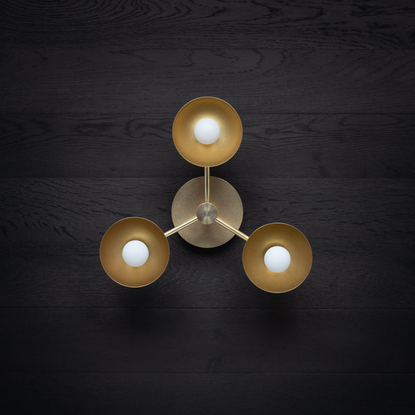 Lights Of London Triple Half Cup Dome Wall Sconce Tala Sphere I