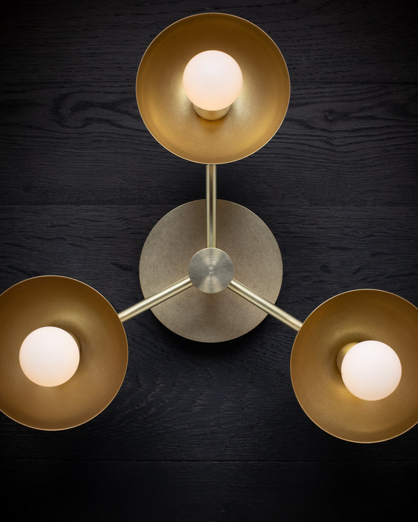 Lights Of London Triple Half Cup Dome Wall Sconce Tala Sphere I