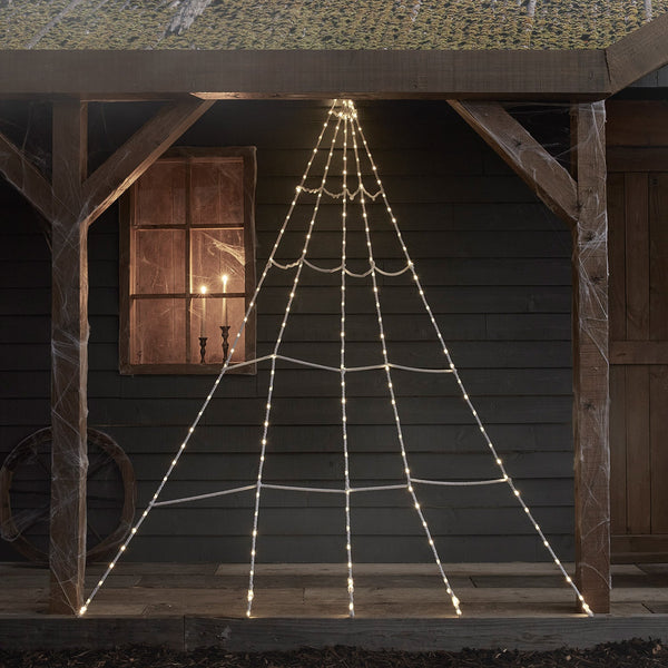 Lights4fun Light Up Spider Web Halloween Decoration