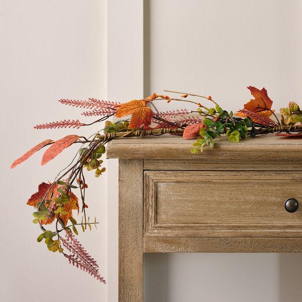lights4fun 1.5m Maple Leaf Autumn Garland