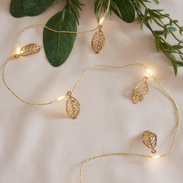 Lights4fun 20 Gold Leaf Micro Fairy Lights
