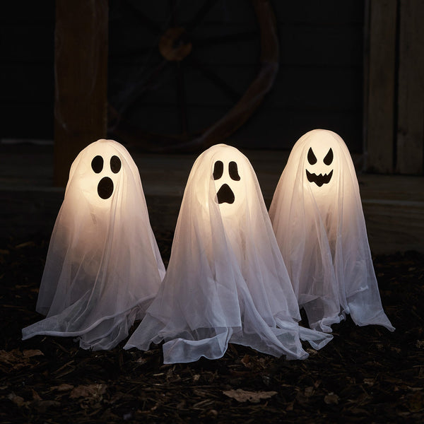 lights4fun 3 Ghost Garden Stake Lights