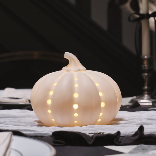 lights4fun Ceramic Pumpkin Light