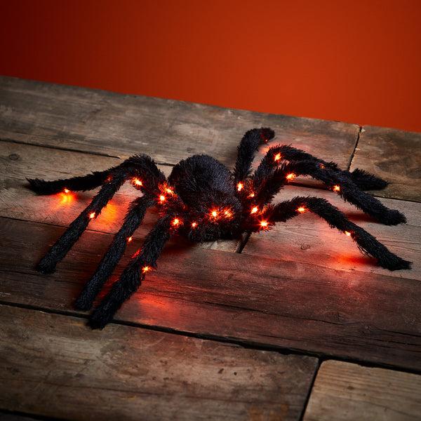 lights4fun Hairy Harry LED Spider Decoration