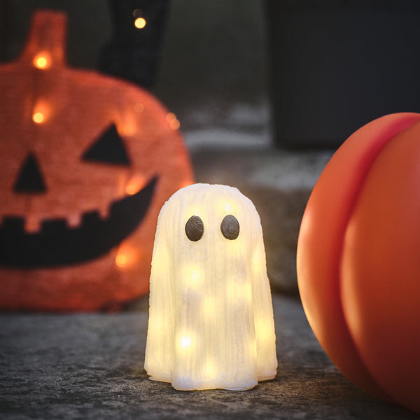 lights4fun Mini Ghost Light Up Halloween Decoration