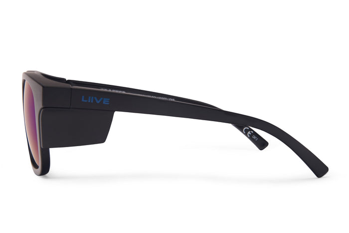liive Crafter Safety - Mirror Polarised Matt Black Black Blinker