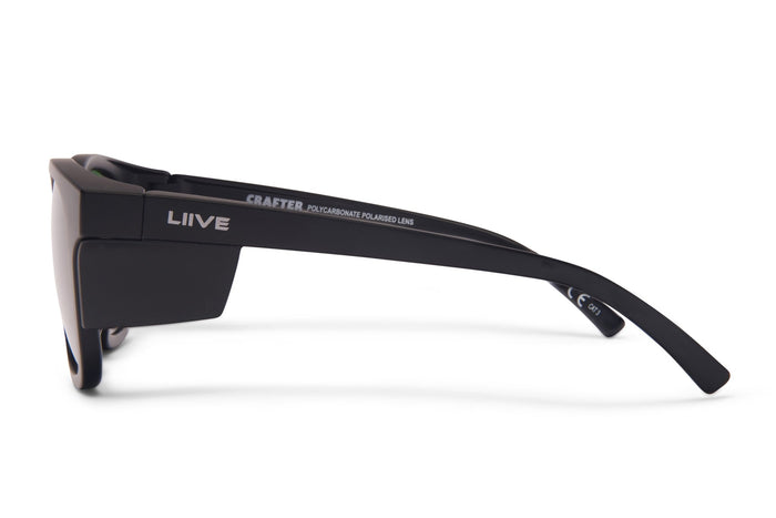 Liive Crafter Safety - Polarised Matt Black Black Blinker