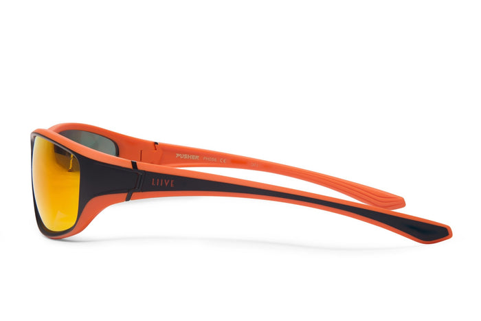 liive Pusher - Mirror Matt Black Orange