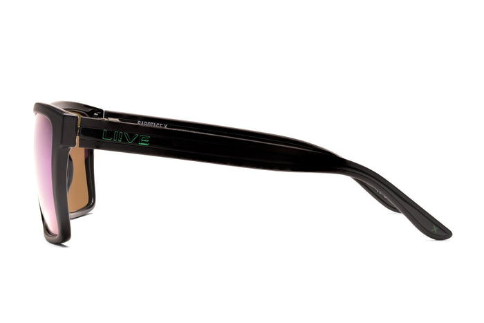 Liive Sabotage - Mirror Polarised Black / Matt Black