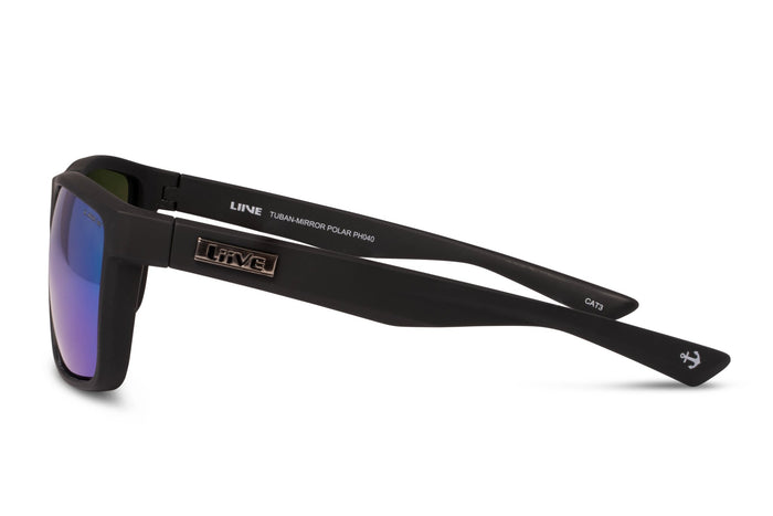 Liive Tuban - Green Mirror Polarised Matt Black
