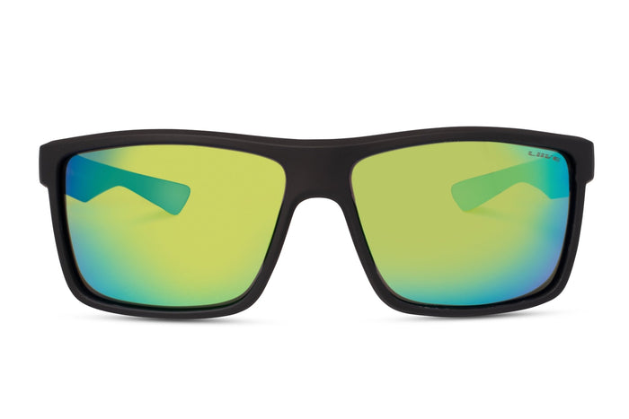 liive Tuban - Green Mirror Polarised Matt Black