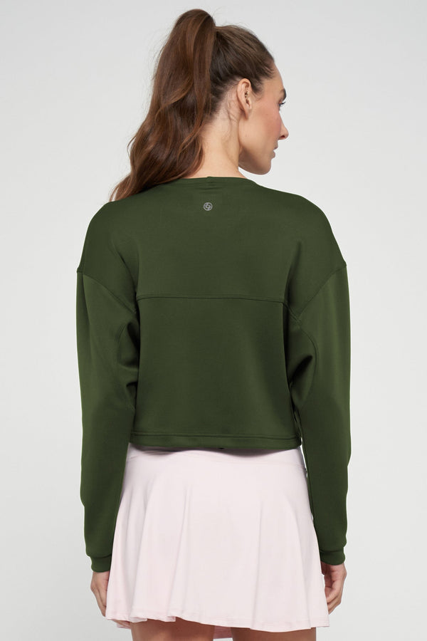 Lija Acute Top - Dark Olive