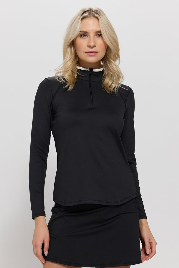 lija Angle Top - Black/White