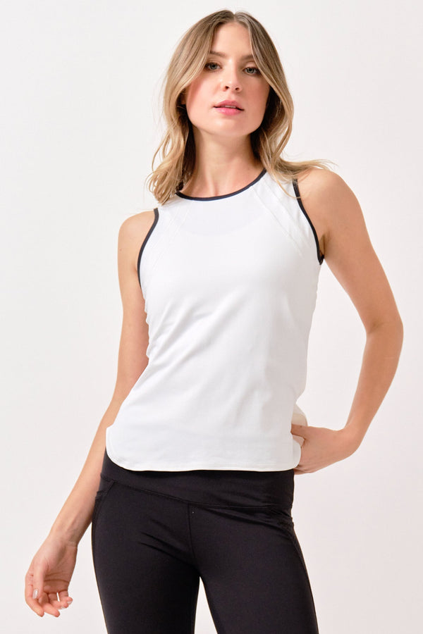 lija Bea Tank - White/Black