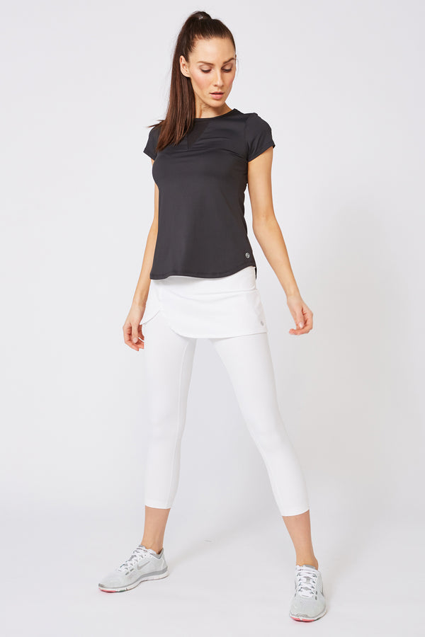 Lija Deep V Tee - Black