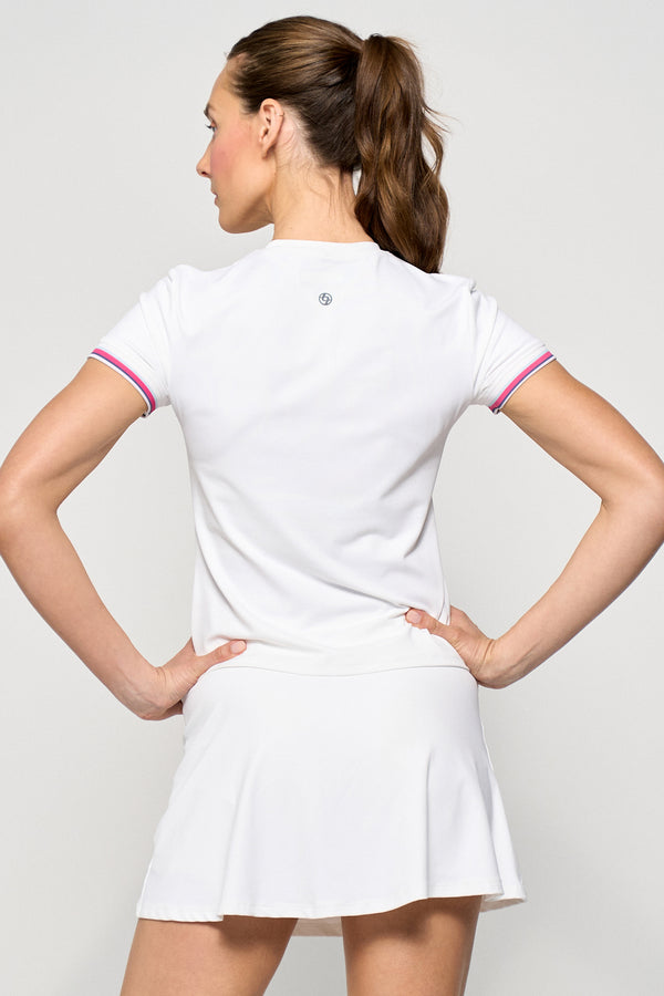 Lija Division Top - White/Marine/Raspberry/Arctic