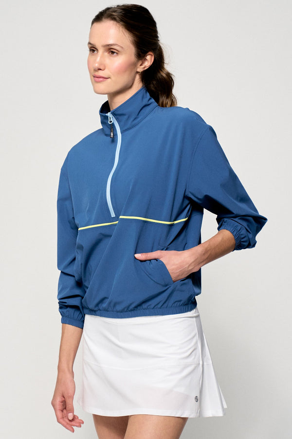 lija Edge Jacket - Denim Blue/Cool Blue/Peridot