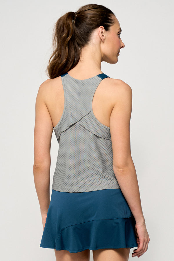 Lija Hurdle Tank - Willow/Peacock/Pastel Blue