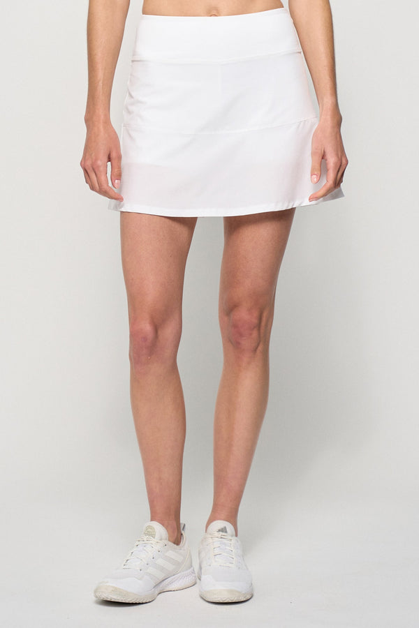 lija Linear Skort 15" - White