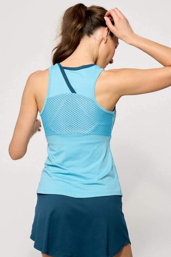 Lija Peek Tank - Tiffany Blue/Peacock