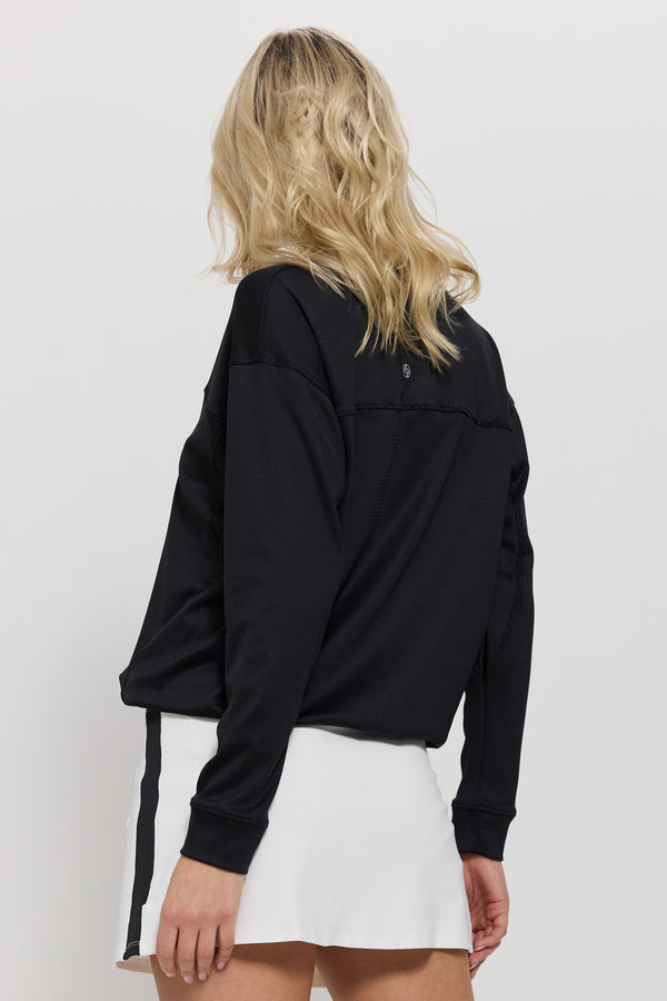 Lija Post Game Pullover - Black