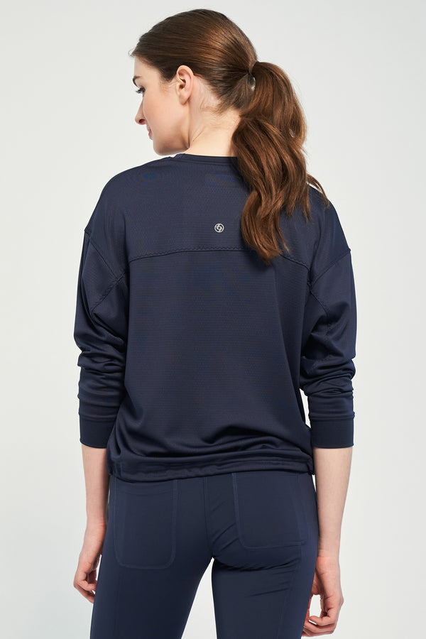 Lija Post Game Pullover - Dark Navy