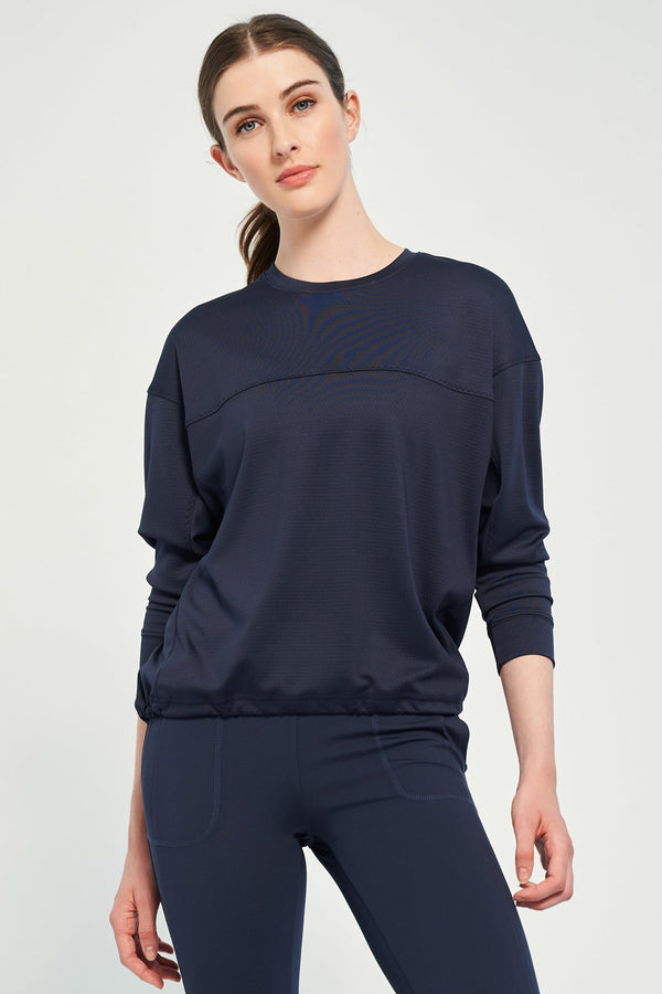 lija Post Game Pullover - Dark Navy