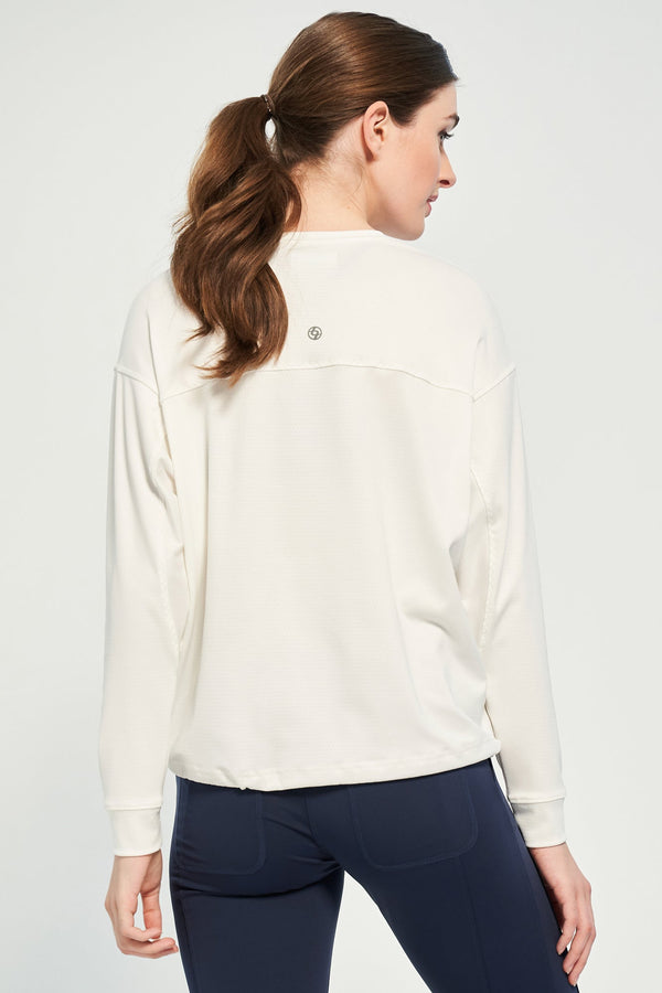 Lija Post Game Pullover - White