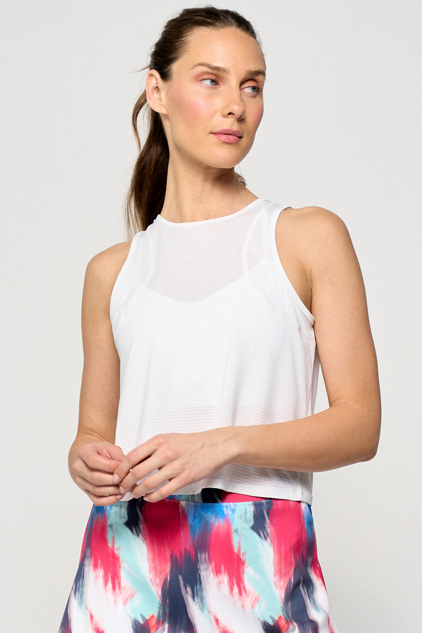 lija Shift Tank - White