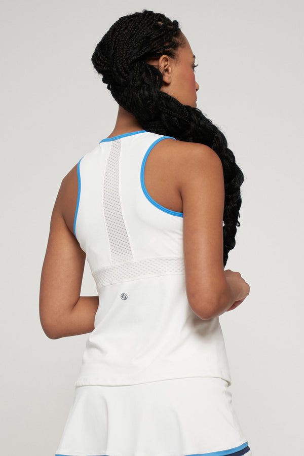Lija Spice Tank - White/Lagoon