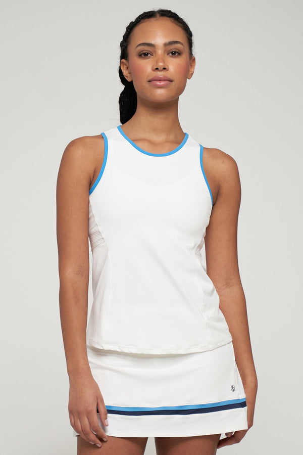 lija Spice Tank - White/Lagoon