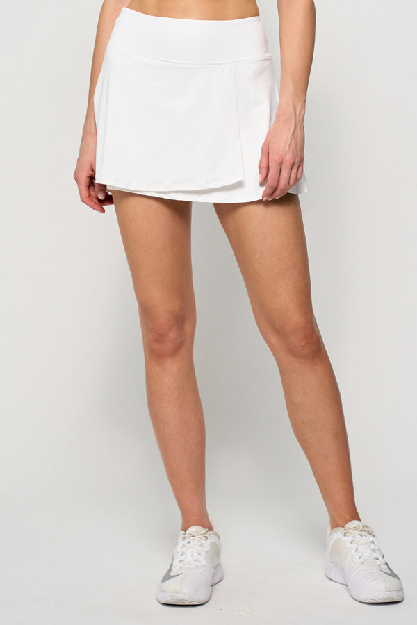 lija Tiebreak Skort 13" - White