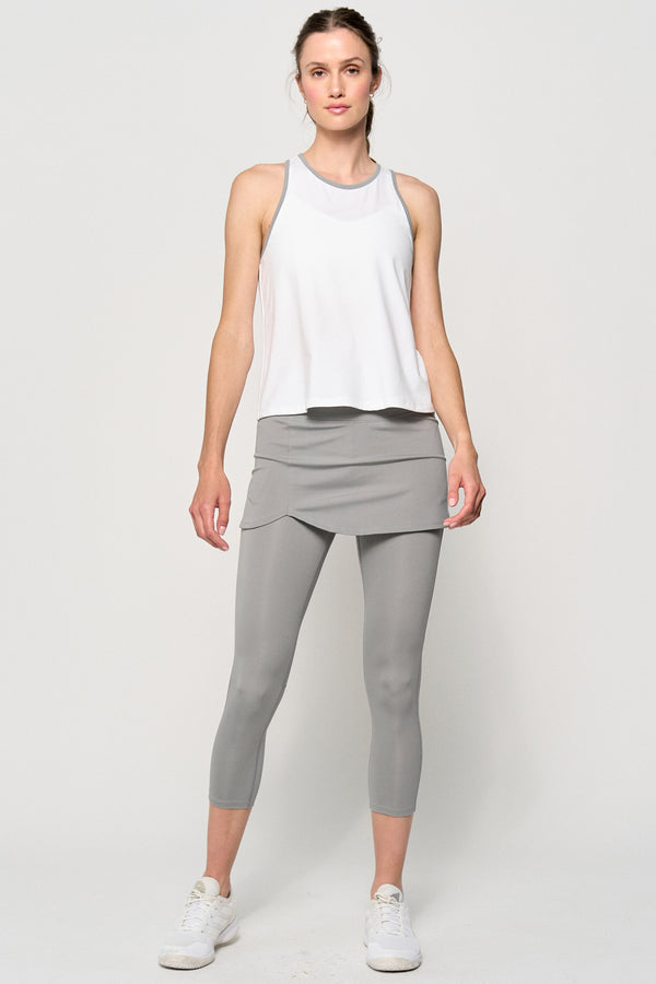 Lija Training Tank - White/Willow